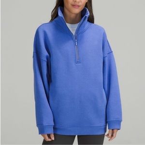 Lululemon thick fleece half zip in wild indigo - XS/S